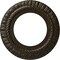 Ekena Millwork Claremont Ceiling Medallion (Canopies up to 7"), 10 5/8"OD x 5 3/4"ID x 1/2"P, Stone Hearth Crackle CM10CLSHC - alternate 1